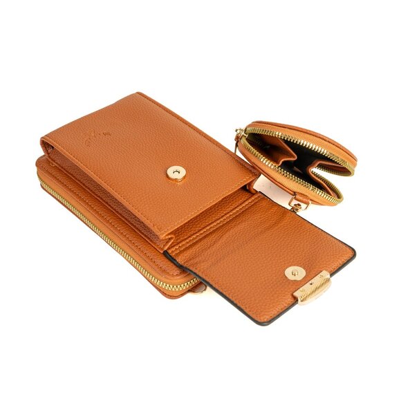 Artizanni Womens Crossbody Wallet Phone Case, Vegan Leather BLACK FRIDAY CYBER M - Picture 2 of 5